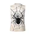 thumbnail image 6 of Lsque Spiders On The Web 1 Print Men's Cotton Blend Sleeveless Muscle Shirts (S-3XL)- Moisture Wicking, Odor Protection, UPF 30+,X-Large, 6 of 8