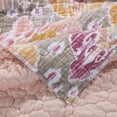 thumbnail image 3 of Fabric Reversible Throw Blanket with Medallion Pattern, Multicolor, 3 of 3