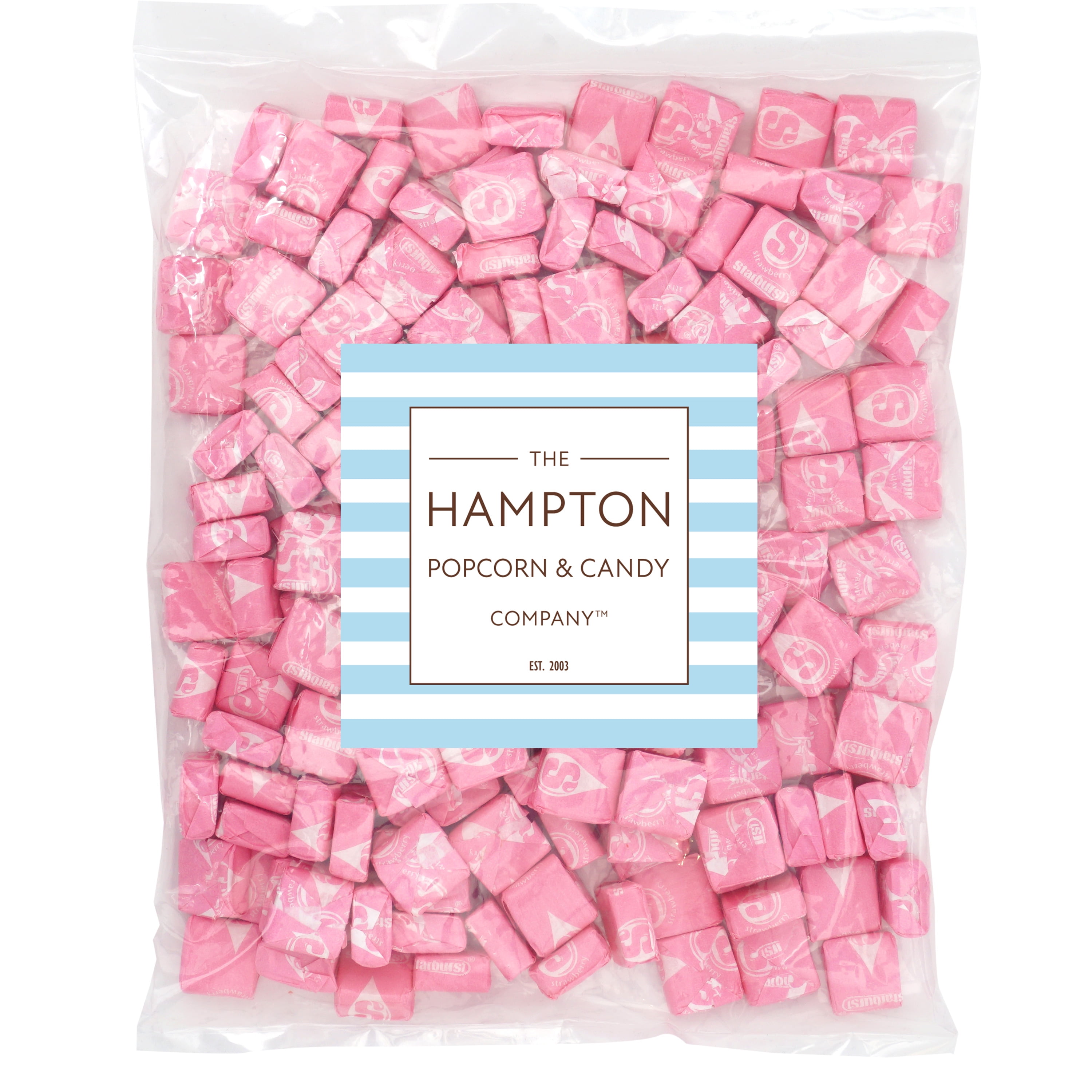 All Pink Starburst Fruit Chews Candy, 2lb Bulk Bag (Approx. 180 Pieces), Candy, Pink Candy