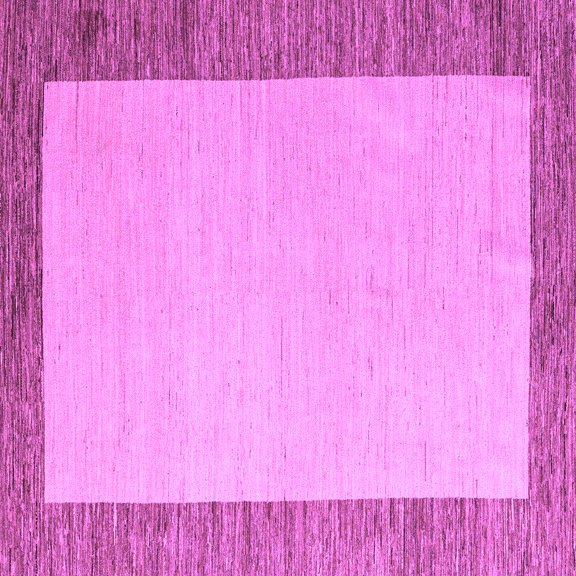 Ahgly Company Indoor Square Solid Purple Modern Area Rugs, 3' Square