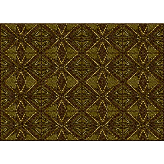 Ahgly Company Machine Washable Indoor Rectangle Transitional Dark Bronze Brown Area Rugs, 3' x 5'