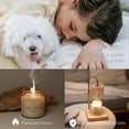 thumbnail image 4 of Sziqiqi Gold Crystal Candle Warmer Lamp with Timer: Height Adjustable Wax Warmer for Fragrance Diamond Faceted Glass Shade Wood Base Safe Flameless Home Decor for Bedroom Gift for Mom Women, 4 of 7