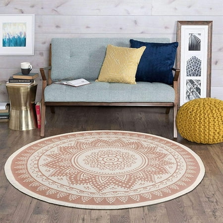 Grey Round Rugs Large Bohemian, How Do You Measure A Circular Rug