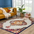thumbnail image 5 of BoutiqueRugs Istanbul Farmhouse Area Rug - Off White, Mustard, Navy - 9' x 12', 5 of 14