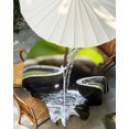 thumbnail image 2 of Outdoor Tablecloth with Umbrella Hole, Flowing Water Zen Stones Spillproof Waterproof Outdoor Table Cover, Modern Country Abstract Art Patio Tablecloths for Party/Garden/Picnic, Round 54 inch, 2 of 7