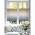 thumbnail image 6 of Sheer Curtains 54 Inches Long, Brown Grey Ombre Light Filtering Window Curtains for Living Room/Bedroom, Modern Abstract Art Aesthetics Rod Pocket Voile Sheer Curtain Drapes, 52"W x 54"L, 2 Panels, 6 of 8