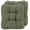 Green, variant on Tufted Memory Foam Chair Cushions,16.5'' x 16.5'',Square Seat Cushion for Kitchen Dining Chairs