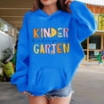 thumbnail image 2 of Mercatoo Kids Pullover Hoodie Cute Letter Graphic Preppy Sweatshirts with Pockets Girls Oversized Long Sleeve Hooded Clothes, 2 of 7