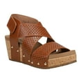 thumbnail image 2 of Corkys  Womens Guilty Pleasure Perforated Studded  Strappy  Casual Sandals Casual, 2 of 5