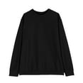thumbnail image 3 of UVEASISHA Mens Round Neck Long Sleeve T Shirts Solid Color Casual Pullover Tees Loose Business Tshirts 2025 Fall Winter Bottom Shirt Tops Prime Sales Today, 3 of 7