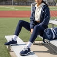 thumbnail image 4 of Cushionaire Kicks Fashion Sneakers for Women - Lightweight Non-Slip Lace Up Spring Shoes with Memory Foam Insole and Tread Outsole, 4 of 22