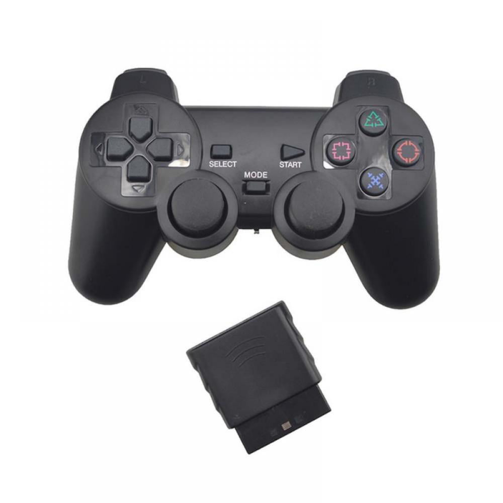 herstel ondergronds Druif 2.4G USB Wireless Game Controller Gamepad Joystick Vibrator for PS2 for PS3  PC for Android (Black) - Walmart.com