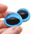 thumbnail image 3 of High Domed Blue Snow Owl Glass Eyes, 3 of 5