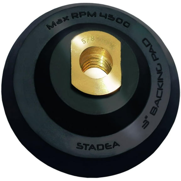 STADEA 3' Rubber backer Pad / Rubber backing pad with Velcro backing pad Arbor 5/8' 11