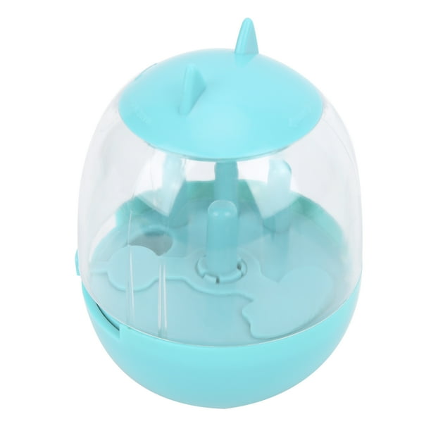 Juguete dispensador de comida para perros, juguete interactivo de alimentación lenta, rompecabezas para mascotas, gatos, perros, azul pavo real