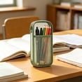 thumbnail image 5 of geerera Large Capacity Mesh Pencil Case, Transparent Pen Organizer, Zipper Pouch for Office & Exam Supplies, 9.06x3.94x0.78 Inch, 5 of 6