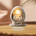 thumbnail image 5 of Easter Bunny Egg House 2D Acrylic Ornament - Pre-Holiday Prep & Decorations 2026 Home Accent, Spring Tabletop Decor for Bedroom & Living Room, Festive Bunny Egg House Desktop Decoration, 6.3*7.87in, 5 of 7