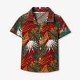 thumbnail image 2 of Odeerbi 6M-13Y Kids Boys Hawaiian Shirt Summer Beach Cotton Shirts Kids Fashion Short Sleeve Blouse Tropical Flower Print Shirt Leisure Tops Kids Boys Clothes, 2 of 9