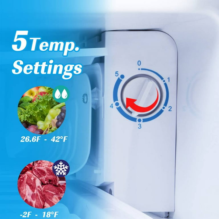 Bodare Retro Mini Fridge with Freezer: 3.2 CU.FT Mini Refrigerator with 2 Doors - Small Refrigerator Energy-saving Compact Refrigerator - Small Fridge