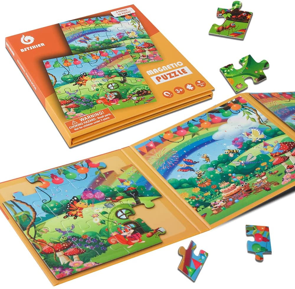 Puzzles for Kids Ages 3 4 5 6, TWO20 Piece Animal Wooden