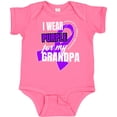 thumbnail image 3 of Inktastic I Wear Purple for My Grandpa Pancreatic Cancer Awareness Boys or Girls Baby Bodysuit, 3 of 5