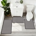 thumbnail image 5 of Bathroom Rugs Sets 3 Piece, Super Soft and Absorbent Non Slip Microfiber Toilet Bathroom Mats, 5 of 10