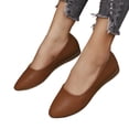 thumbnail image 2 of YOUYEDIAN Loafers for Women Pointed Toe Slip On Comfy Fashion Low Heel Versatile Flats Casual Outdoor Walking Shoes, 2 of 5