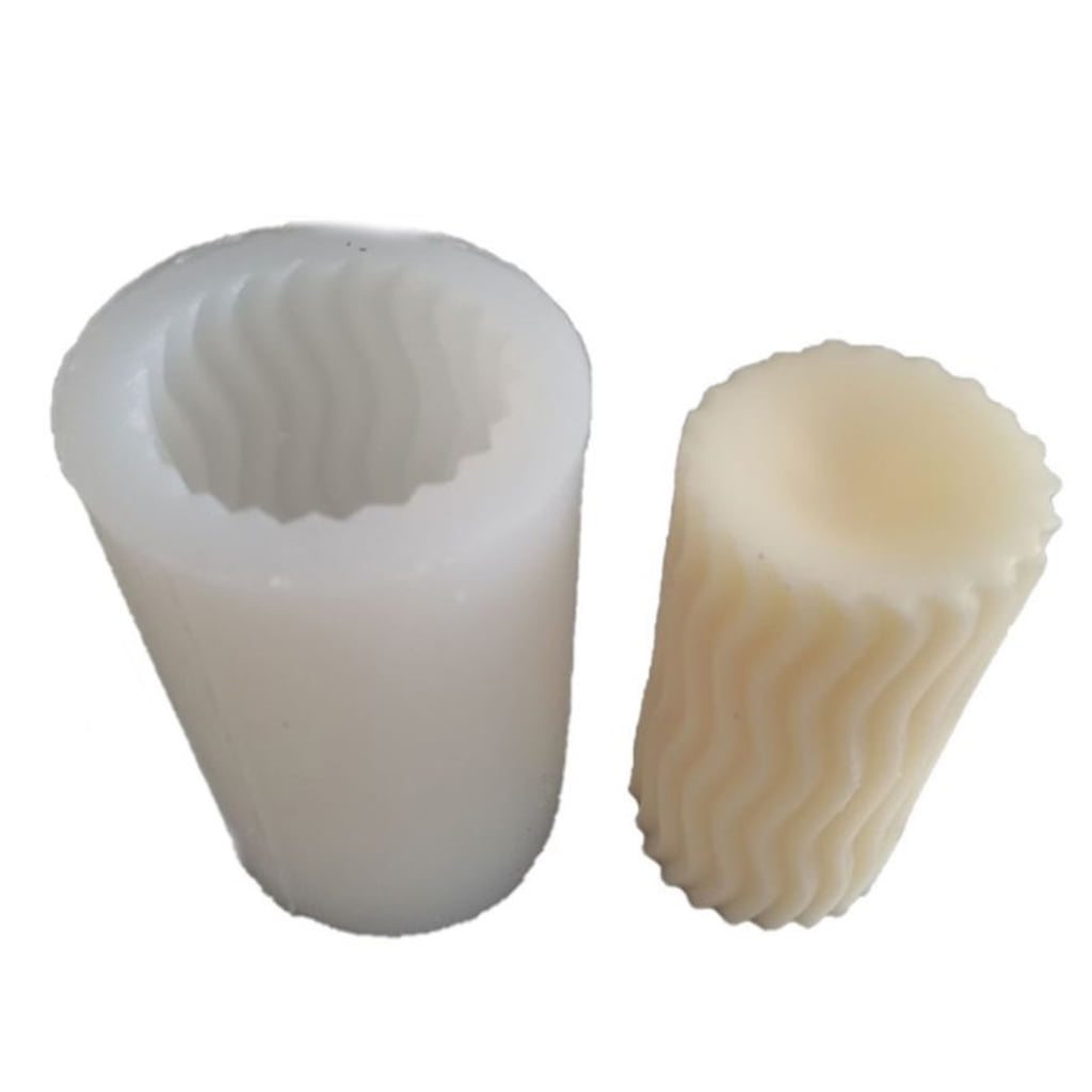 3D Cylindrical Candle Silicone Mold for Creative Crystal Epoxy Resin Silicone Mo