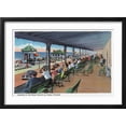 thumbnail image 2 of Art.com Hampton Beach, NH, Listening to the Band on the Casino Veranda Scene Art Print by Lantern Press, Black Frame Wall Art, 23" x 17", 2 of 5
