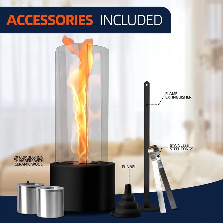 Tornado Desk Fireplace Table Stove – Portable Bio-Ethanol Mini