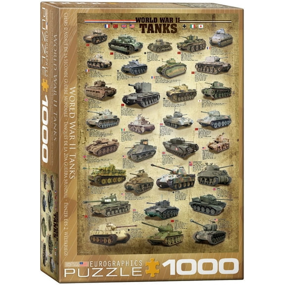 World War II Tanks 1000-Piece Puzzle