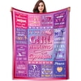 thumbnail image 1 of LHSHID Gymnastics Gifts Blanket Throw Gymnasts Blankets Lightweight Flannel Warm Cozy Bedding Stuff Gifts for Girls Gymnasts Gymnastics Lovers Kids Women 40"x50", 1 of 7