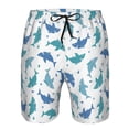 thumbnail image 4 of Naloa Party Shark Cute Men's Beach Shorts, Surfing shorts, Swim trunks, Quick Dry Swim Trunks for Surfing Beach Fun - Small, 4 of 9