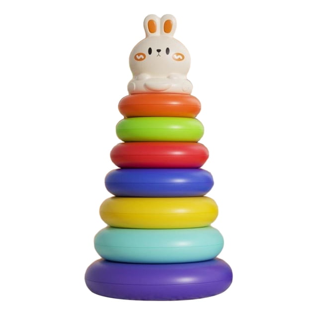 Juguete apilable para bebés, juguete sensorial preescolar, desarrollo del cerebro, apilador de arcoíris, reconocimiento de Color para niños, niños y