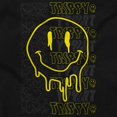thumbnail image 2 of Trippy Melting Dripping Happy Face Crewneck T Shirts Boy Girl Teen Brisco Brands S, 2 of 5
