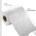 thumbnail image 4 of Triani 1 Roll Diamond Silver Glitter Wallpaper 3.9"x118" Self-Adhesive Wall Paper Decor Removable Waterproof White Glitter Vinyl Cardstock for Bedroom Living Room Walls, 4 of 7