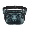 thumbnail image 1 of Disketp Moody Ram Portrait Riñonera de Doble Capa, Bolsa de Cintura Ajustable para Viajes, Correr y Senderismo, Riñonera Ligera para Hombre y Mujer, 1 of 9