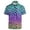 D209/Purple, variant on Afdoent Polo Shirts For Men Casual Summer Leopard Print Short Sleeve Polo Shirt For Daily Wear Outdoor Activities And Leisure Comfortable Breathable Tops For Men