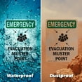 thumbnail image 6 of (2 Pack) Evacuation Muster Point With Symbol OSHA Emergency Sign 18 Inch X 24 Inch Indoor / Outdoor Rust-Free Aluminum Metal Signs for Workplace, Workshop, and Construction Site, Made, 6 of 8