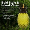 thumbnail image 3 of Sunnydaze Tropical Pineapple Yellow 3-in-1 Outdoor Torch Set with Adjustable Height (2 Count), 3 of 12