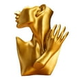 thumbnail image 2 of Resin Women Mannequin Head Necklace and Earring Display Jewelry Mannequin Display Jewelry Bust Display with Hand Display for Jewelry Accessories, 2 of 7