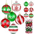 thumbnail image 4 of 24/6 piezas de bolas navideñas galvanizadas, adornos colgantes para árbol de Navidad, adornos de bolas navideñas para fiestas de Año Nuevo, decoración del hogar, 4 of 5