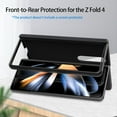 thumbnail image 3 of Case for Samsung Galaxy Z Fold 4 (2022) Magnetic Hinge Cover Protection, Slim Fit Hard PC + PU Protective Phone Case for Galaxy Z Fold4 5G - Graphite, 3 of 14