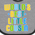 thumbnail image 4 of Inktastic Worlds Best Little Cousin Boys Baby Bib, 4 of 4