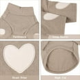 thumbnail image 5 of Dog Sweatshirt for Small Dogs for Medium Dogs Warm Pet T Shirt Dog Clothes with Heart Print Cat Puppy Outfit Doggie Sweatshirts for Teddy,Chihuahua,Dog Sweaters for Small Dog（Coffee L）, 5 of 9