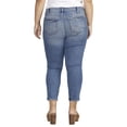 thumbnail image 2 of Silver Jeans Co. Plus Size Elyse Mid Rise Straight Leg Crop Jeans , Waist Sizes 12-24, 2 of 4