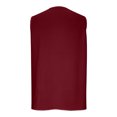 thumbnail image 4 of Tops de Color Sólido para las Mujeres Botón Cuello Redondo 3/4 Manga Blusa Casual, las Mujeres de Entrenamiento Tops Suave Transpirable, 4 of 8