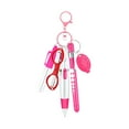 thumbnail image 2 of &Craft&Stationery 6 Piece Pen Set with Retractable Ballpoint Marker Pen Keychain Clip Scissor Light LED Flashlight and Handy Accessories for Workplace and Projects, 2 of 4