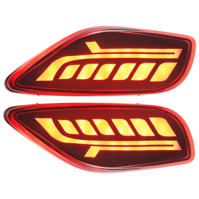 Trasero Parachoques Reflector Niebla Freno Luz Rojo Amarillo LED para Kia 1 Par