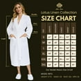 thumbnail image 4 of Lotus Linen Waffle Weave Robes for Women - Quick Dry Spa Bathrobe,  White 3 XL, 4 of 9
